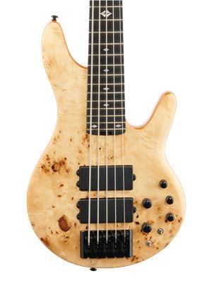 Michael Kelly Pinnacle 5 5-String Bass Guitar Custom Burl Front View
